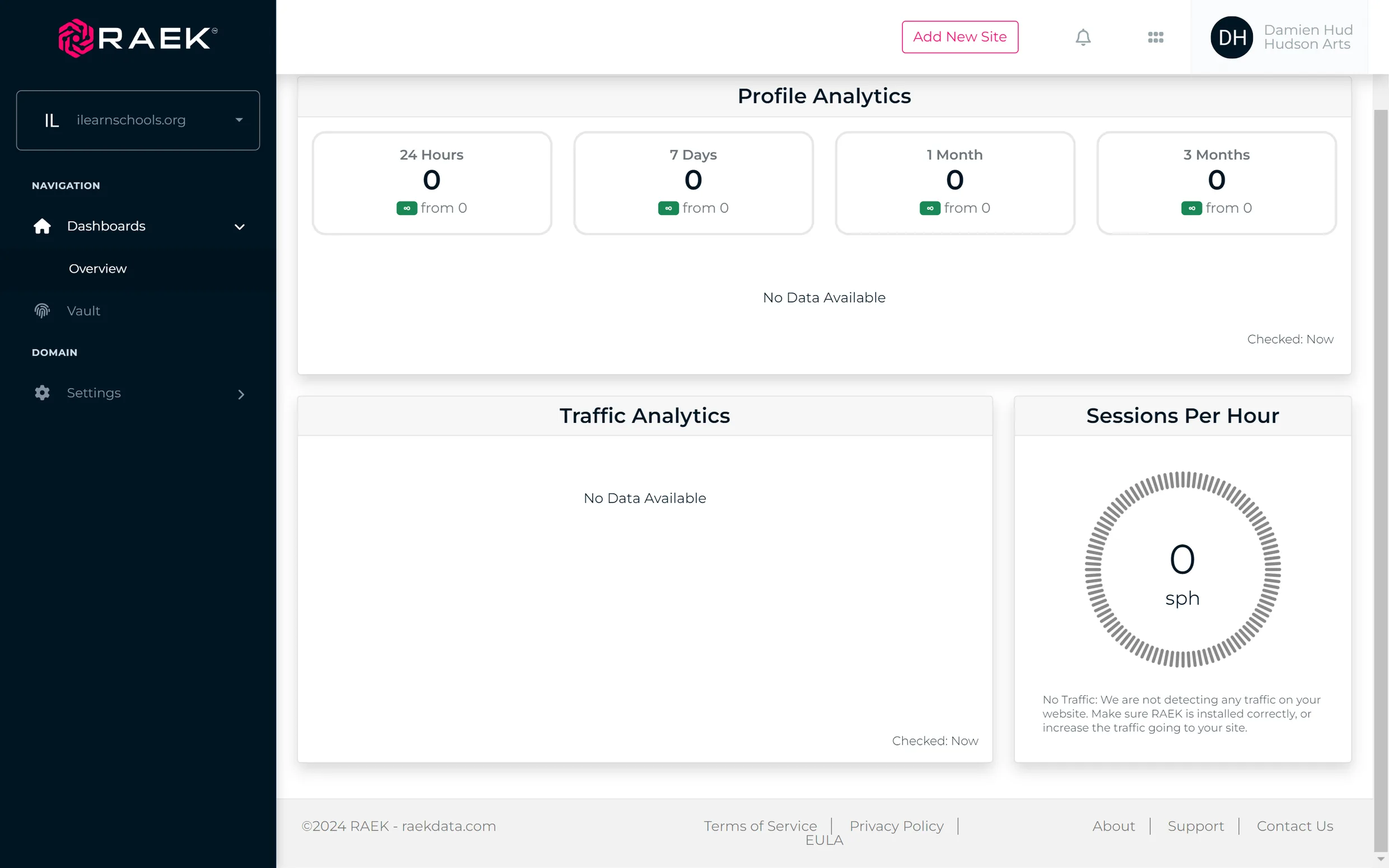 Raekdata screenshot