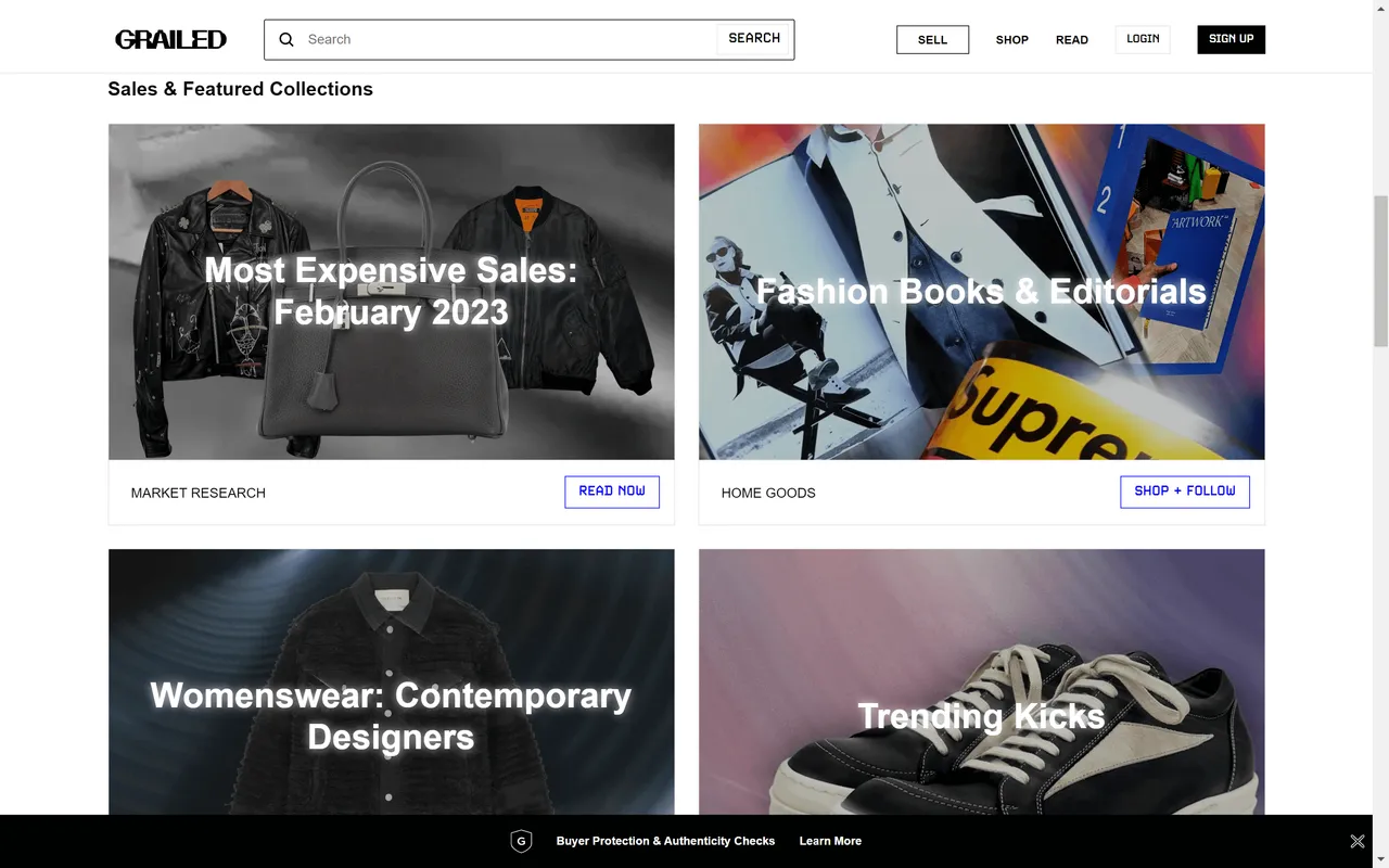 Grailed screenshot 2