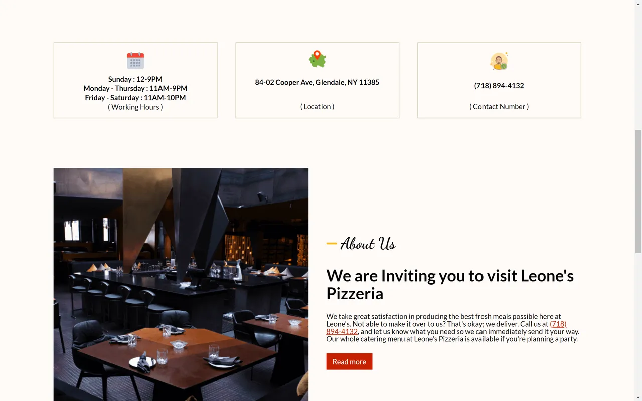 Leones Pizzeria screenshot 1