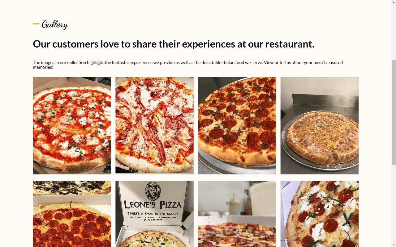 Leones Pizzeria screenshot 5