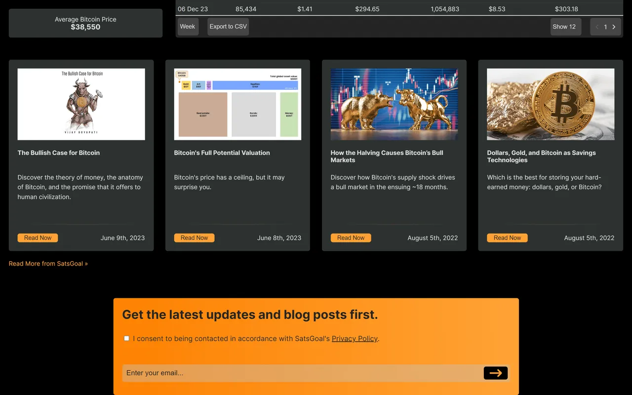 SatsGoal screenshot 3